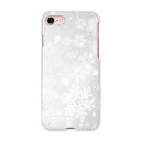 iphone8 iphone 8 アイフォーン softbank ソフトバンク スマホ カバー スマホケース スマホカバー PC ハードケース 012608 雪 結晶 綺麗(2)