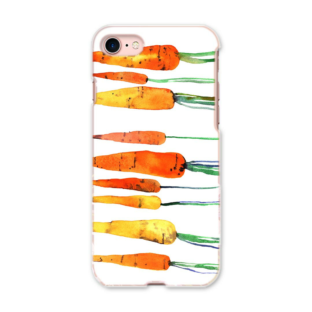 iphone8 iphone 8 アイフォーン softbank ソフトバンク スマホ カバー スマホケース スマホカバー TPU ソフトケース 014822 ニンジン　オレンジ　野菜
