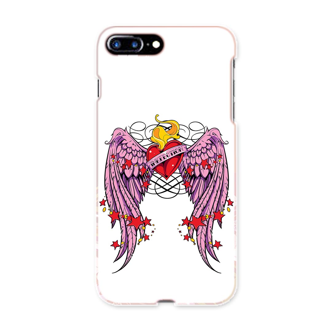 iphone7plus アイフォーン iphone7 plus softbank ソフトバンク スマホ カバー ケース スマホケース スマホカバー PC ハードケース ハート 羽 翼 ラブリー クール 002702