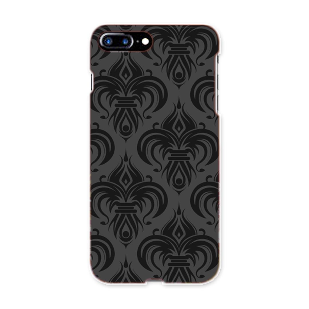 樂天商城 - iphone8plus iphone 8 plus アイフォーン softbank ソフトバンク スマホ カバー スマホケース スマホカバー TPU ソフトケース 003793 模様　エレガント　黒