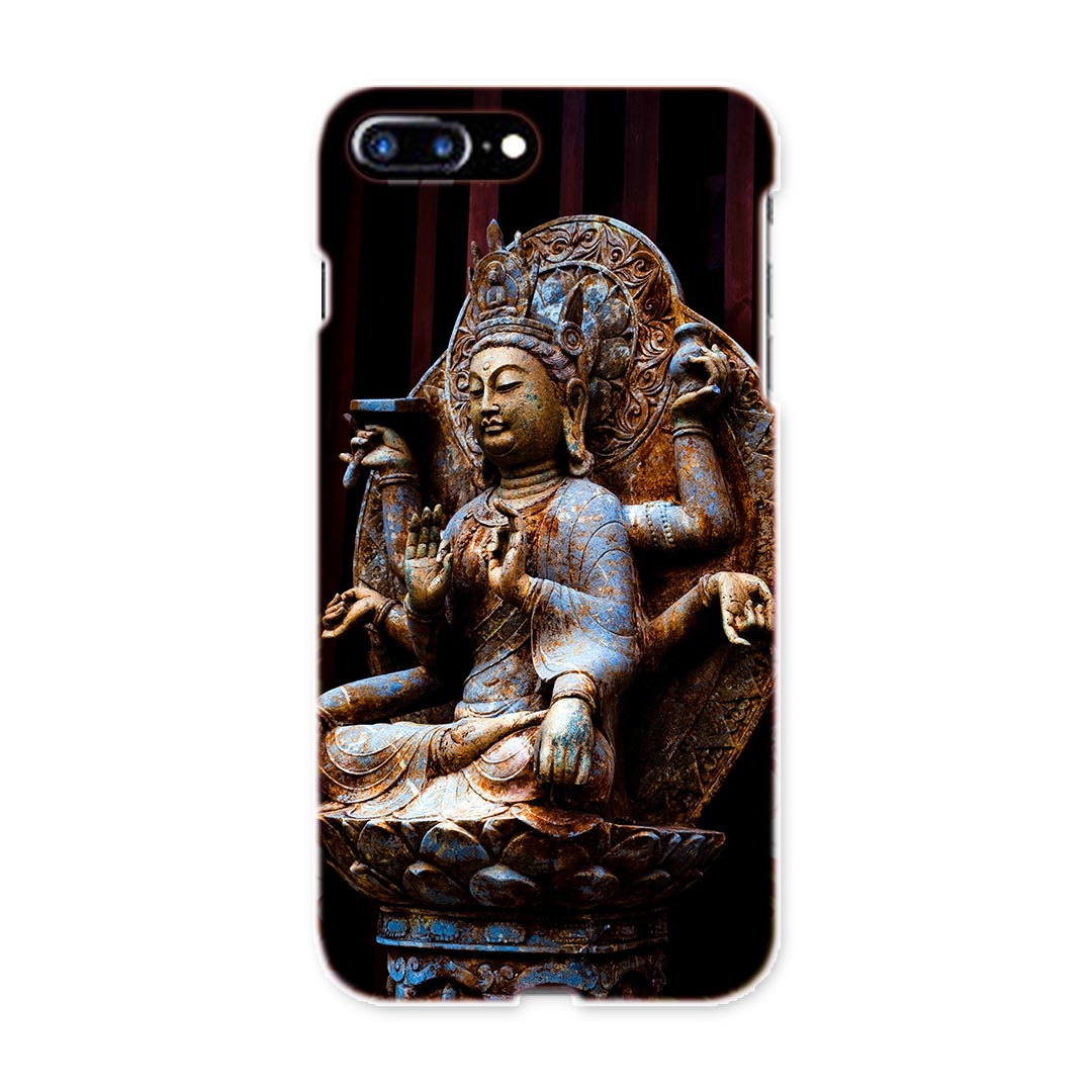 iphone8plus iphone 8 plus アイフォーン softbank ソフトバンク スマホ カバー スマホケース スマホカバー TPU ソフトケース 005093 仏像　写真　黒