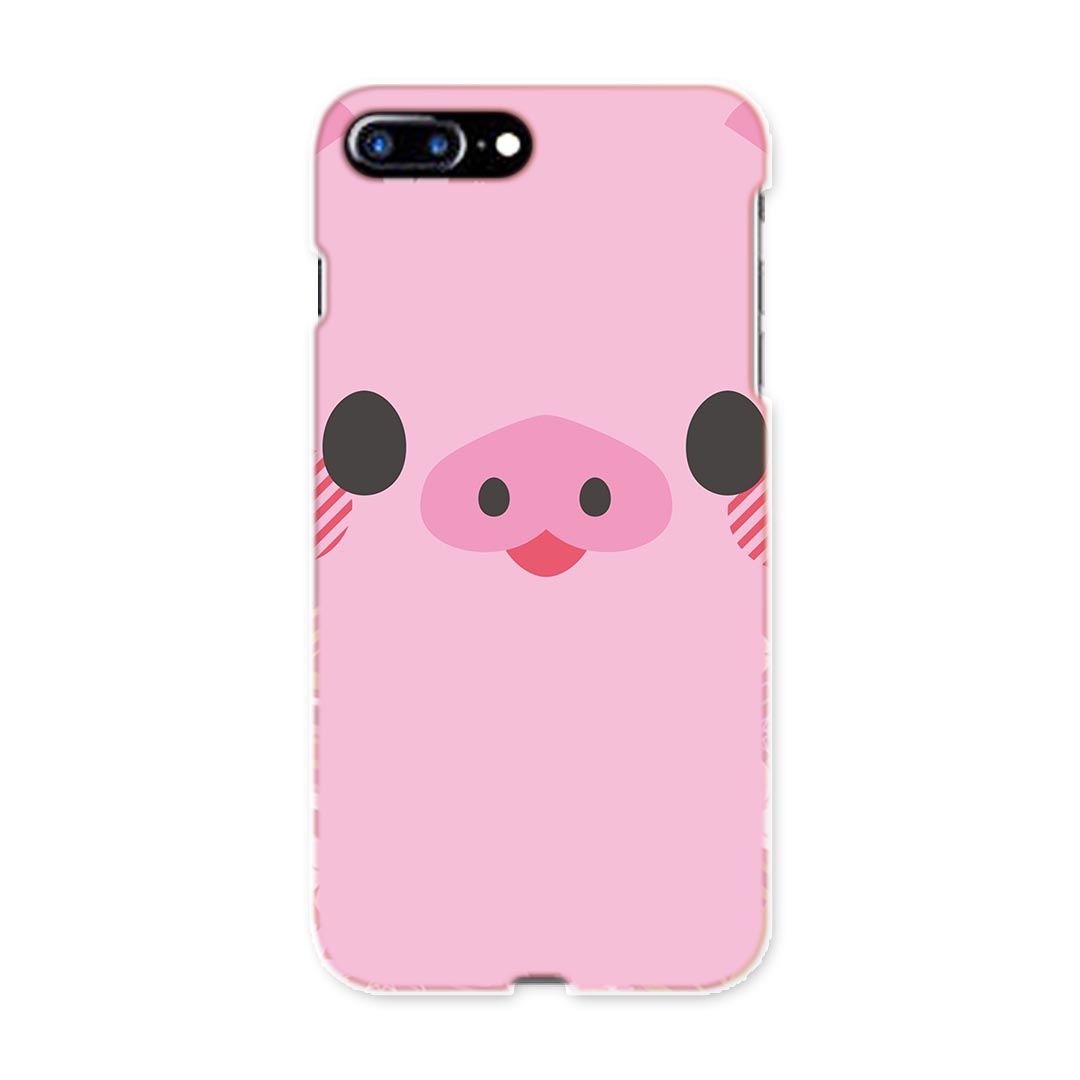 iphone7plus iphone7 plus softbank ソフトバンク スマホ カバー ケース スマホケース スマホカバー PC ハードケース 動物　イラスト　ぶた ユニーク アニマル 005567(2)