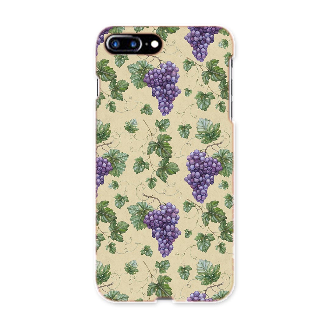 iphone8plus iphone 8 plus アイフォーン softbank ソフトバンク スマホ カバー スマホケース スマホカバー TPU ソフトケース 005731 ブドウ 葡萄 模様