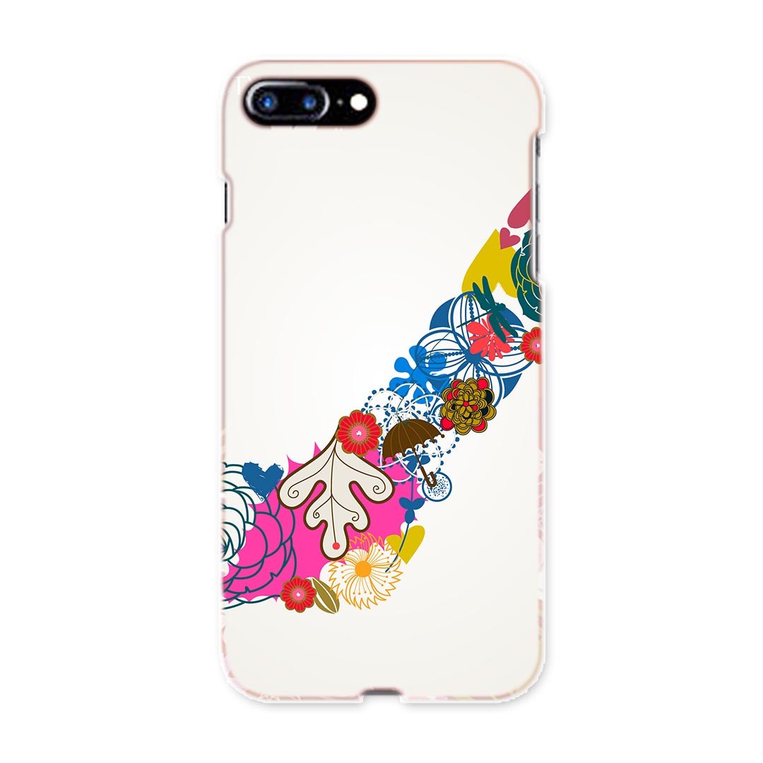 iphone8plus iphone 8 plus アイフォーン softbank ソフトバンク スマホ カバー スマホケース スマホカバー TPU ソフトケース 007612 花　フラワー　ヒール　カラフル