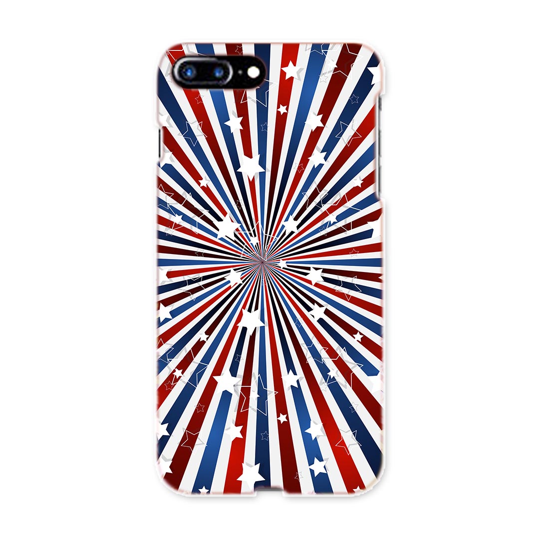 iphone8plus iphone 8 plus アイフォーン softbank ソフトバンク スマホ カバー スマホケース スマホカバー TPU ソフトケース 008622 星　スター　赤　レッド　青　ブルー
