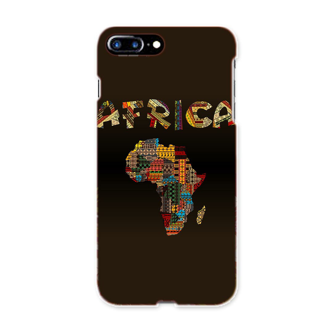 iphone8plus iphone 8 plus アイフォーン softbank ソフトバンク スマホ カバー スマホケース スマホカバー TPU ソフトケース 010824 アフリカ　地形　カラフル