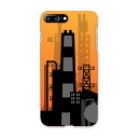iphone8plus iphone 8 plus アイフォーン softbank ソフトバンク スマホ カバー スマホケース スマホカバー TPU ソフトケース 011214 工場 建物 オレンジ(2)