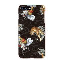 iphone8plus iphone 8 plus アイフォーン softbank ソフトバンク スマホ カバー スマホケース スマホカバー TPU ソフトケース 011647 虎 龍 和柄