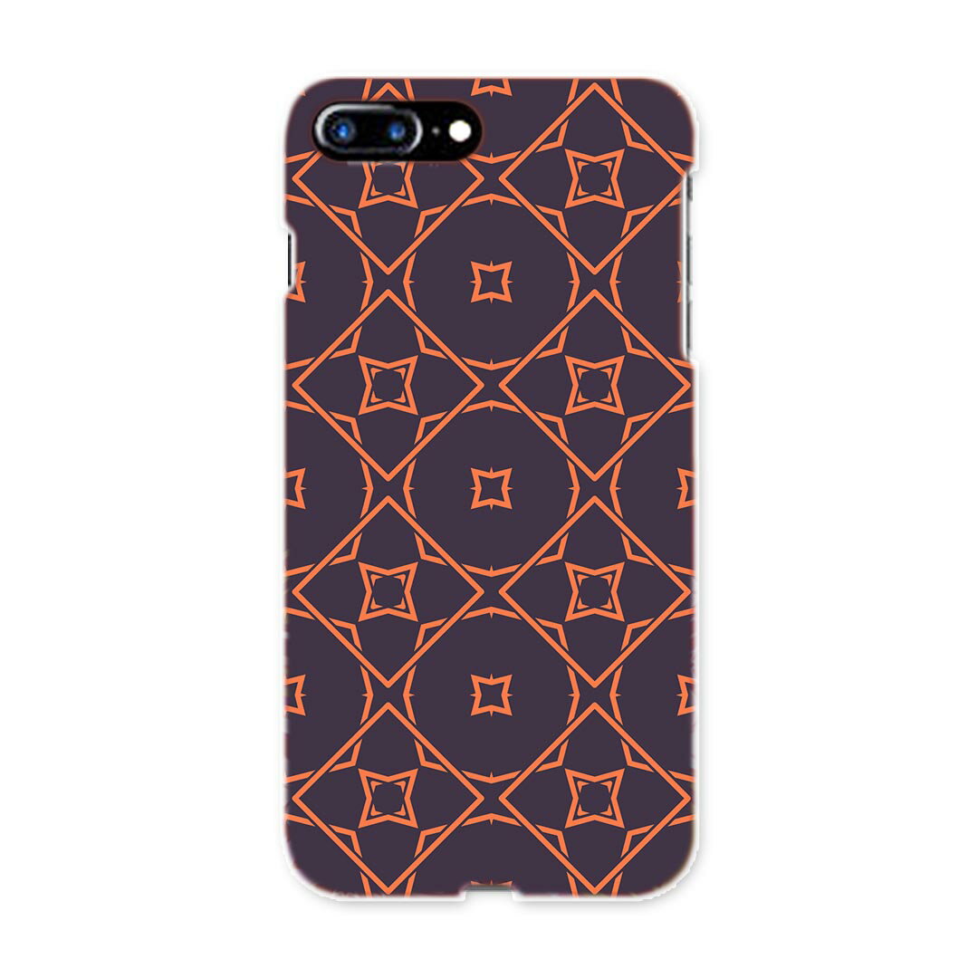 乐天商城 - iphone8plus iphone 8 plus アイフォーン softbank ソフトバンク スマホ カバー スマホケース スマホカバー TPU ソフトケース 011840 模様　オレンジ　和柄