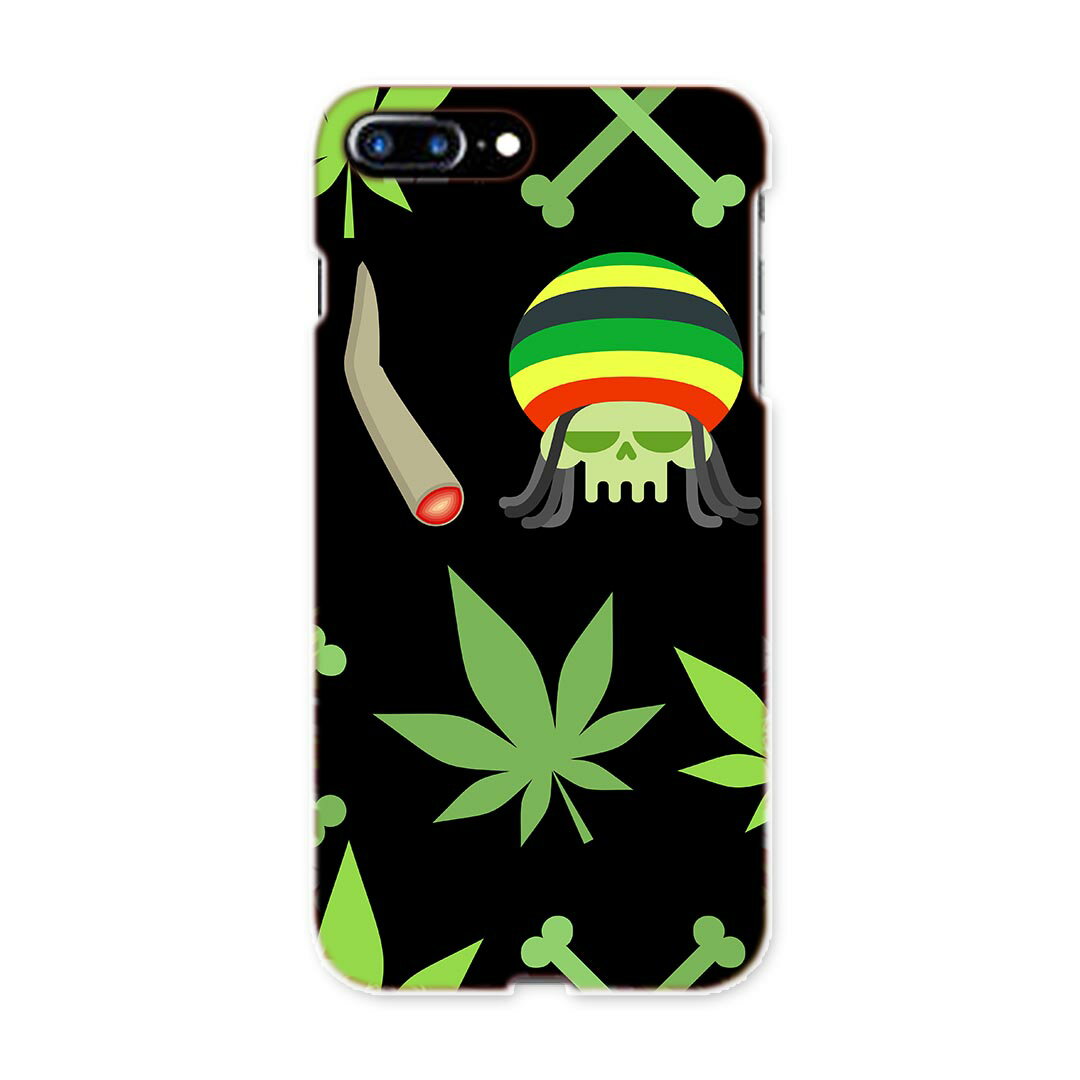 iphone8plus iphone 8 plus アイフォーン softbank ソフトバンク スマホ カバー スマホケース スマホカバー TPU ソフトケース 011917 レゲエ　スカル　かっこいい