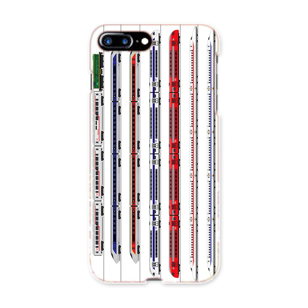 iphone8plus iphone 8 plus アイフォーン softbank ソフトバンク スマホ カバー スマホケース スマホカバー PC ハードケース 013216 乗り物　新幹線　電車