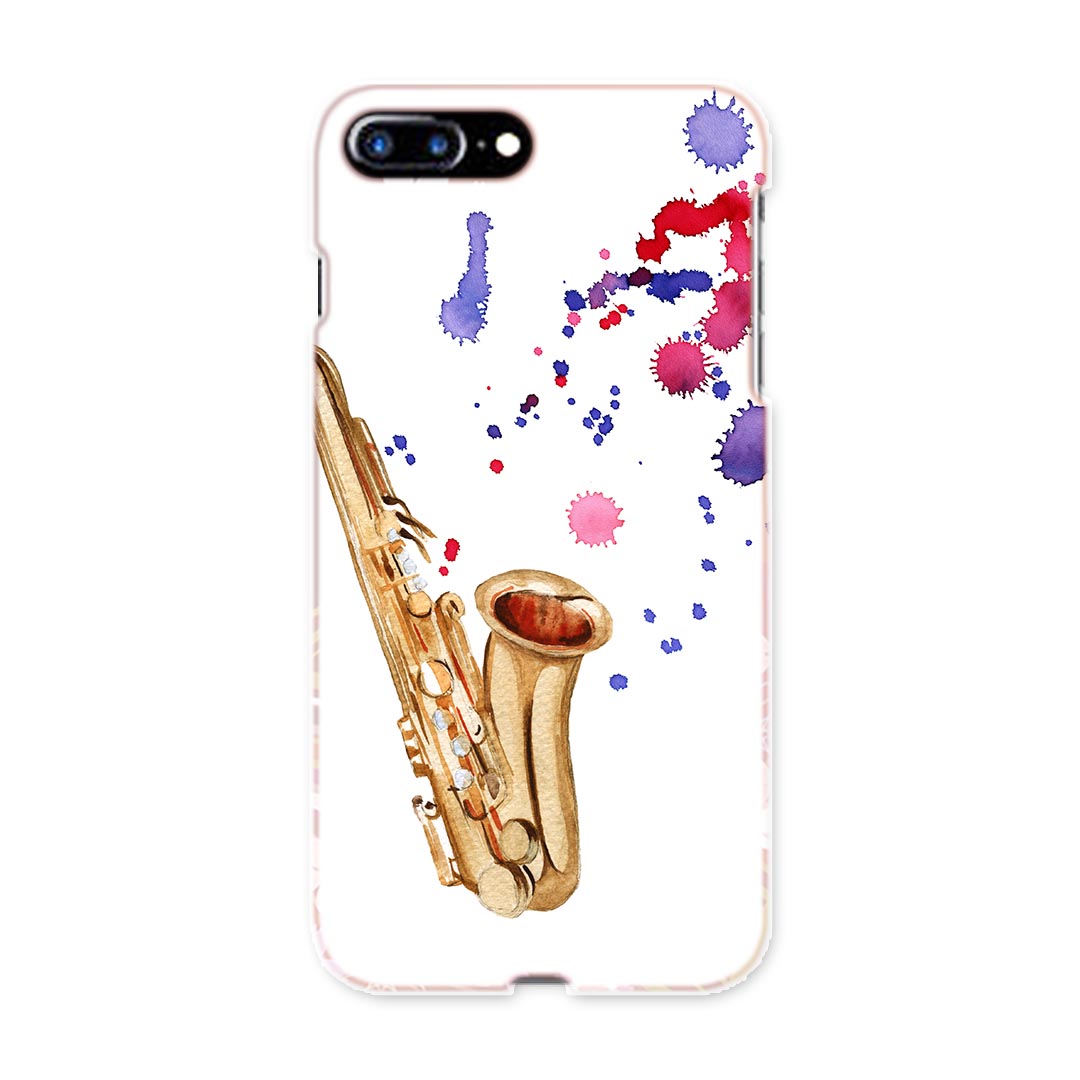 iphone8plus iphone 8 plus アイフォーン softbank ソフトバンク スマホ カバー スマホケース スマホカバー TPU ソフトケース 014812 サックス　音楽　楽器