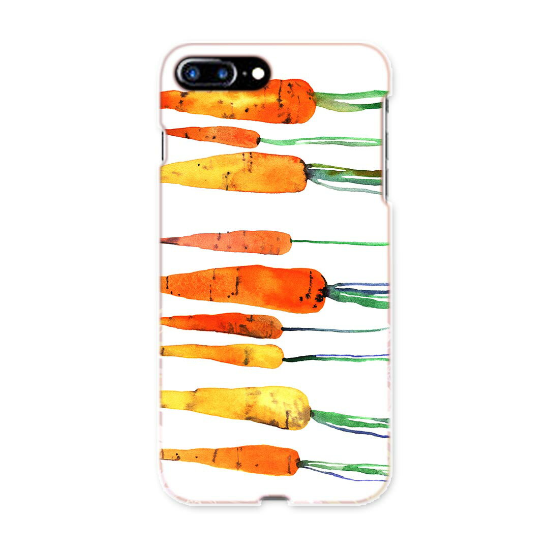 iphone8plus iphone 8 plus アイフォーン softbank ソフトバンク スマホ カバー スマホケース スマホカバー TPU ソフトケース 014822 ニンジン　オレンジ　野菜