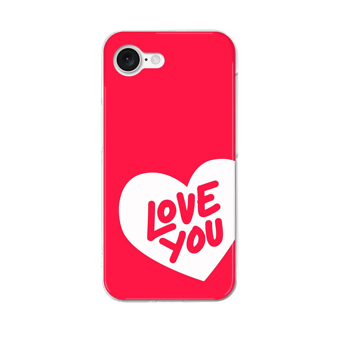 iPhone 16e 用 各キャリア 共通対応 ハードケース ケース カバー ハードケース 020691 バレンタイン ハート