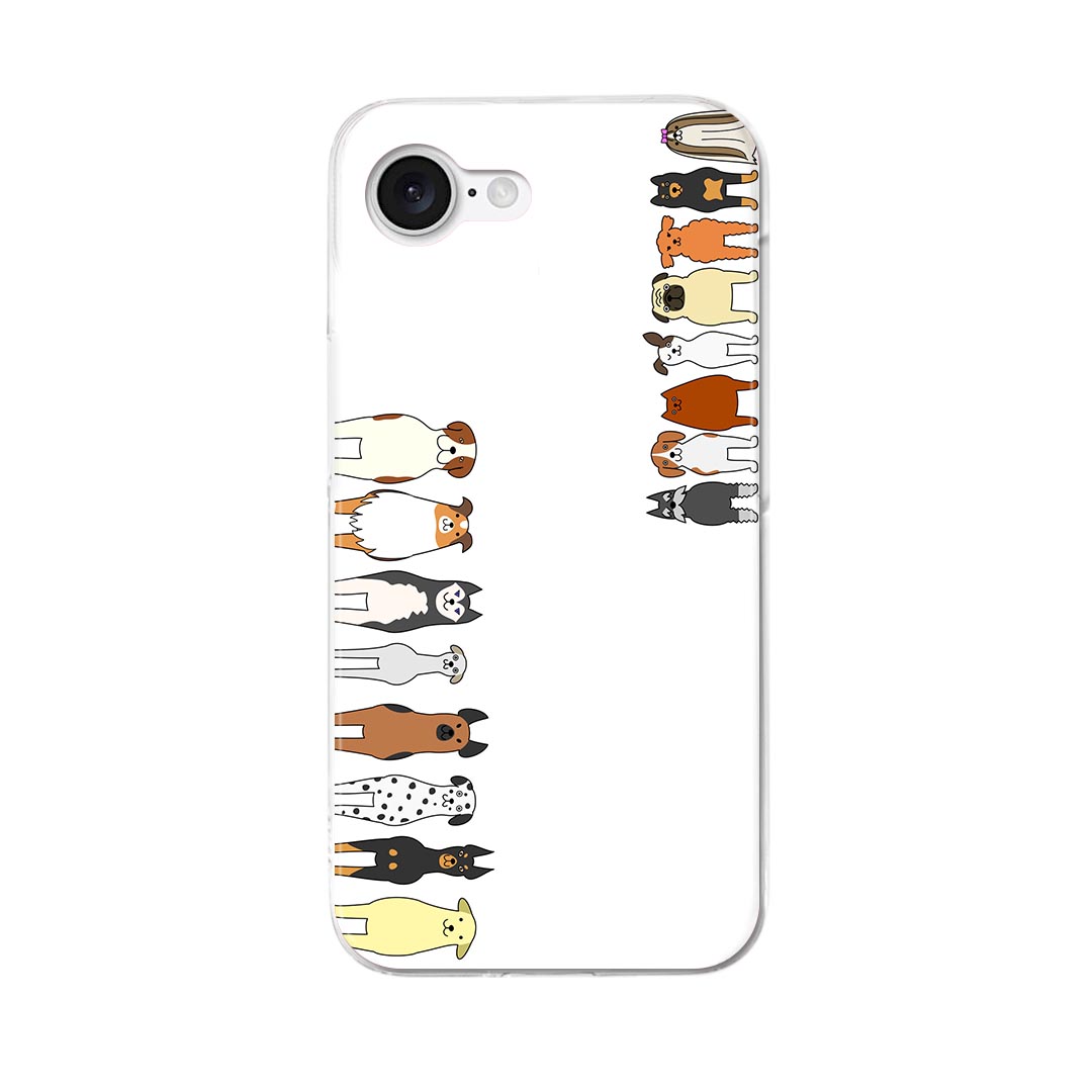 iPhone 16e 用 各キャリア 共通対応 ハードケース ケース カバー ハードケース 010298 動物　犬　キャラクター