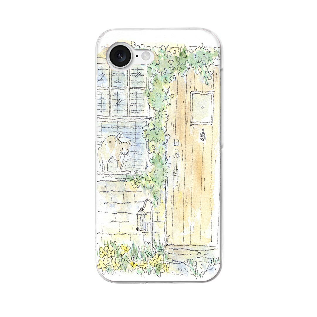 Mobile Phone Cases - iPhone 16e 用 各キャリア 共通対応 ハードケース ケース カバー ハードケース 014739 猫　イラスト　動物