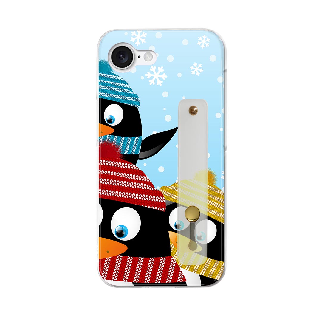 【送料無料】iPhone 16e 用 各キャリア 共通対応 iphone16e ハードケース スマホ ベルト付 スマホバンド 落下防止 シリコン スタンド機..