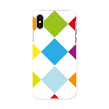 iPhone X XS 専用 TPUケース igcase スマホカバー カバー ケース ソフトケース 007041 チェック・ボーダー カラフル　模様