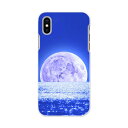 iphone XsMax iPhone 10sMax アイフォーン エックスエスマックス テンエスマックス iphonexsmax softbank docomo au スマホ カバー スマホケース スマホカバー PC ハードケース 011813 月 海 夜(2)
