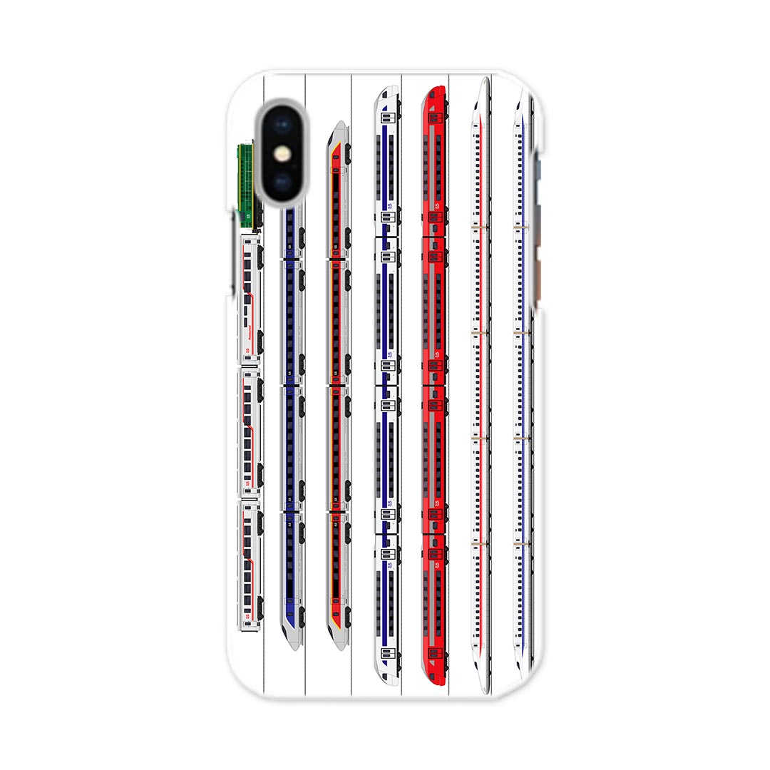 iPhone X XS 専用 TPUケース igcase スマホカバー カバー ケース ソフトケース 013216 乗り物　新幹線　電車