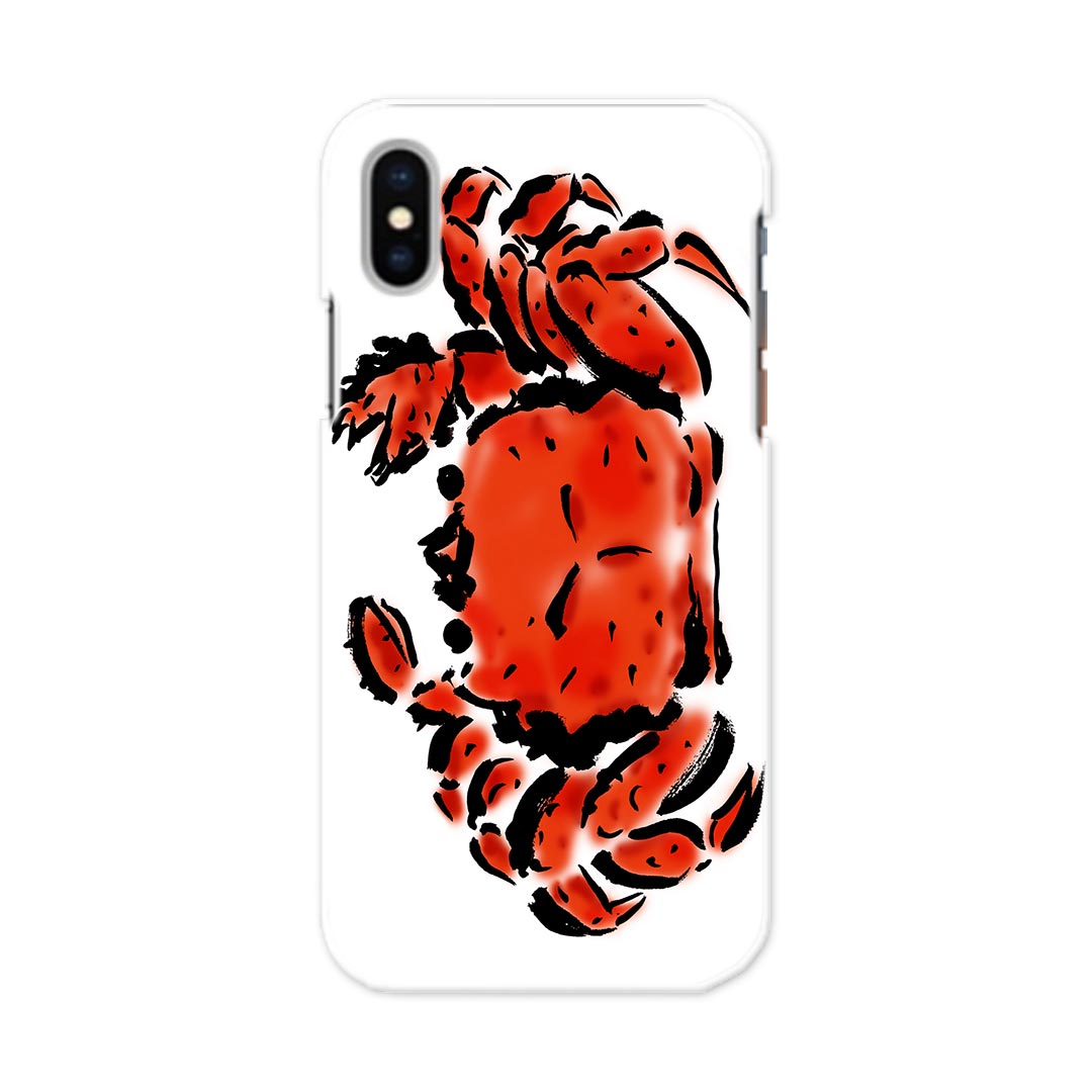 iPhone X XS 専用 TPUケース igcase スマホカバー カバー ケース ソフトケース 013264 かに　海　絵