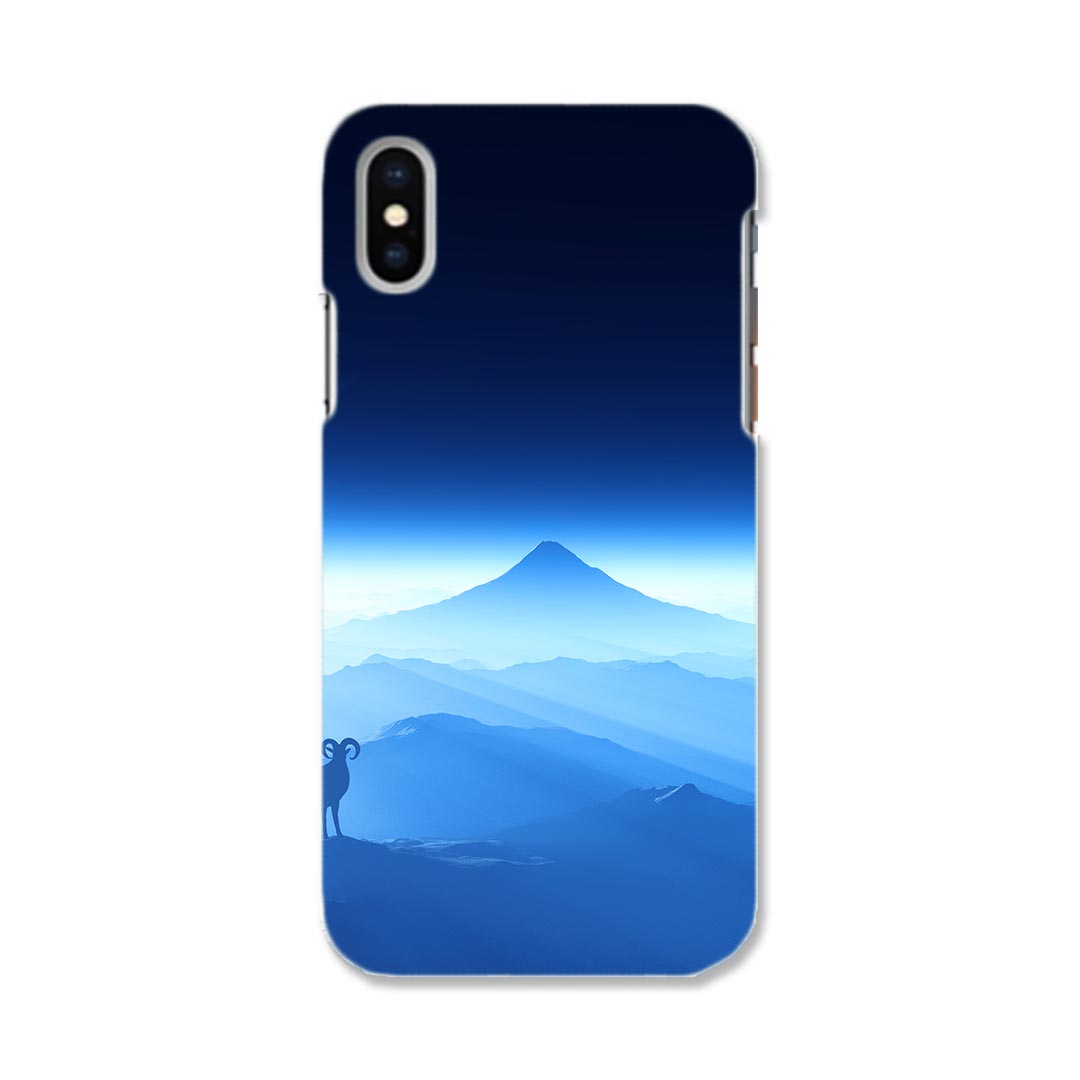 iphone XR iPhone 10r アイフォーン エックスアール テンアール iphonexr 専用ソフトケース スマホカバー カバー ケース tpu ソフト ケース 008459 風景　山　朝日　青　ブルー