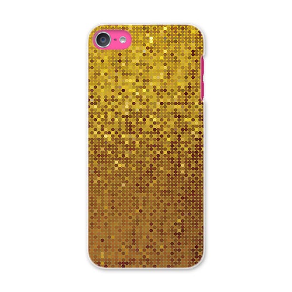 iPod touch 7(2019)/6(2015) アイポッドタッチ 第7世代 第6世代 対応 ケース スマホ カバー スマホケース スマホカバー PC ハードケース 001939 ゴールド　ギラギラ