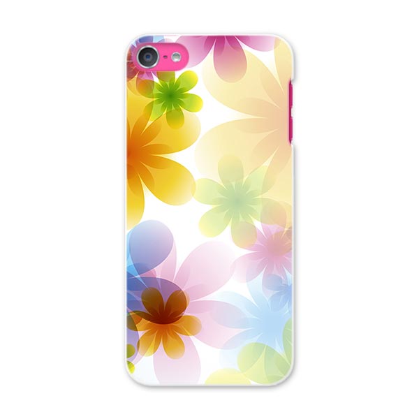 樂天商城 - iPod touch 7(2019)/6(2015) アイポッドタッチ 第7世代 第6世代 対応 ケース スマホ カバー スマホケース スマホカバー PC ハードケース 002083 花　フラワー　カラフル