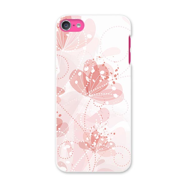 iPod touch 7(2019)/6(2015) アイポッドタッチ 第7世代 第6世代 対応 ケース スマホ カバー スマホケース スマホカバー PC ハードケース 004688 花　フラワー　ピンク