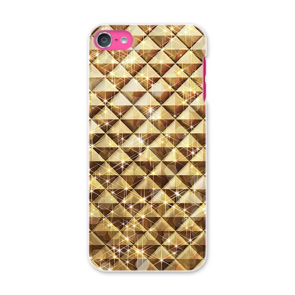 iPod touch 7(2019)/6(2015) アイポッドタッチ 第7世代 第6世代 対応 ケース スマホ カバー スマホケース スマホカバー PC ハードケース 004965 ゴールド　金　メタリック