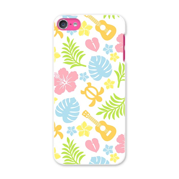 iPod touch 7(2019)/6(2015) アイポッドタッチ 第7世代 第6世代 対応 ケース スマホ カバー スマホケース スマホカバー PC ハードケース 005084 ハイビスカス　ハワイ　カラフル