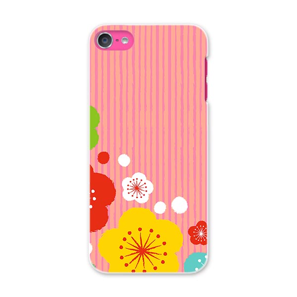 iPod touch 7(2019)/6(2015) アイポッドタッチ 第7世代 第6世代 対応 ケース スマホ カバー スマホケース スマホカバー PC ハードケース 005509 和風　和柄　花　フラワー