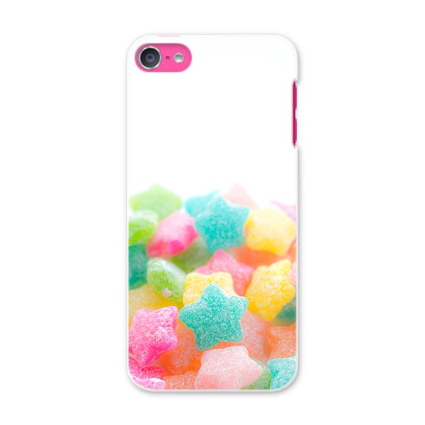 iPod touch 7(2019)/6(2015) アイポッドタッチ 第7世代 第6世代 対応 ケース スマホ カバー スマホケース スマホカバー PC ハードケース 005886 写真 お菓子 星