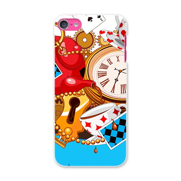 iPod touch 7(2019)/6(2015) アイポッドタッチ 第7世代 第6世代 対応 ケース スマホ カバー スマホケース スマホカバー PC ハードケース 006790 アリス　トランプ