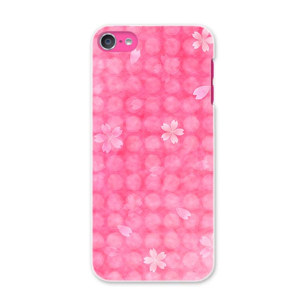 iPod touch 7(2019)/6(2015) アイポッドタッチ 第7世代 第6世代 対応 ケース スマホ カバー スマホケース スマホカバー PC ハードケース 008591 花　フラワー　ピンク　桜