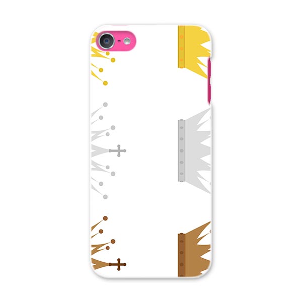 iPod touch 7(2019)/6(2015) アイポッドタッチ 第7世代 第6世代 対応 ケース スマホ カバー スマホケース スマホカバー PC ハードケース 009505 王冠　金　銀　銅