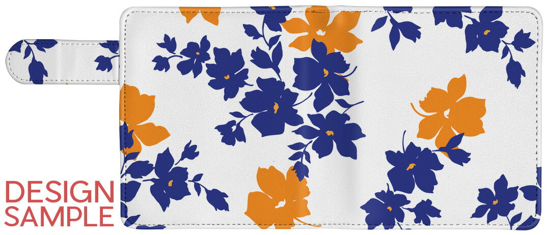 スマコレの「宅配便専用」iQOS アイコス 専用 レザーケース 従来型 / 新型 2.4PLUS スクエア 手帳型 両対応 タバコ ケース カバー 合皮 クリーナー 収納 アイコスケース デザイン 008210 フラワー 革 iqos005nb｜アングル2