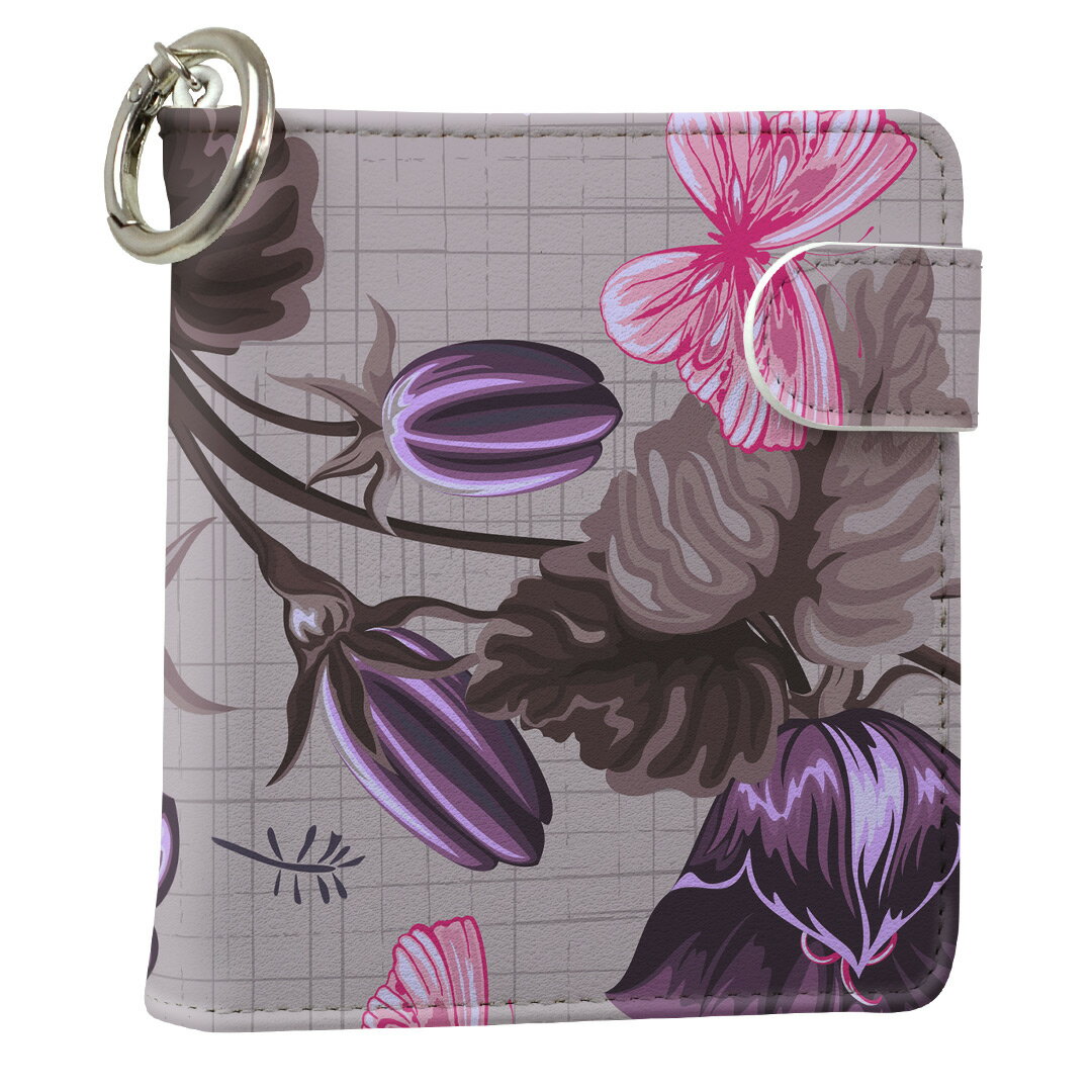 「宅配便専用」iQOS アイコス 専用 レザーケース 従来型 / 新型 2.4PLUS スクエア 手帳型 両対応 タバコ ケース カバー 合皮 クリーナー 収納 アイコスケース デザイン 004103 フラワー 革 iqos005nb