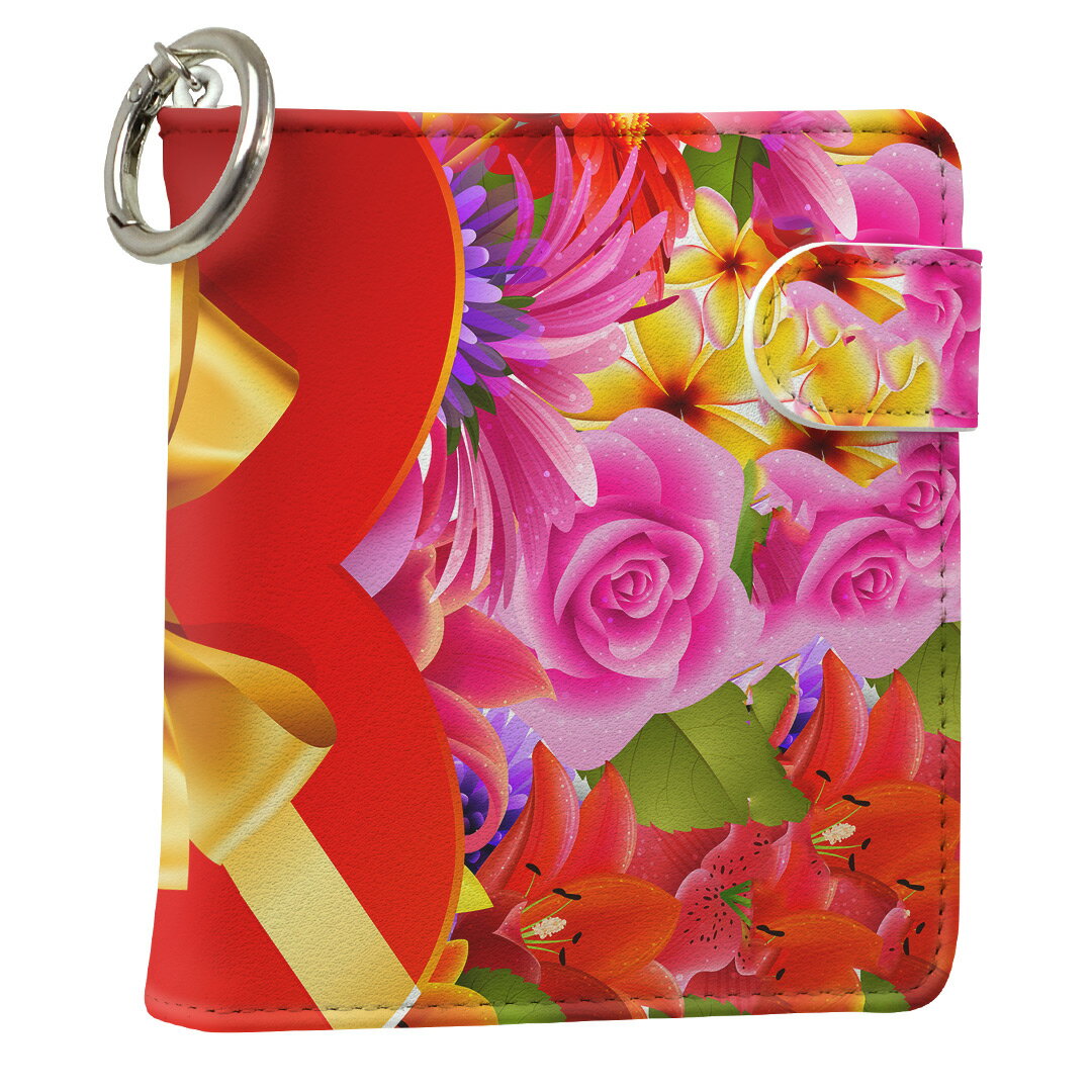 「宅配便専用」iQOS アイコス 専用 レザーケース 従来型 / 新型 2.4PLUS スクエア 手帳型 両対応 タバコ ケース カバー 合皮 クリーナー 収納 アイコスケース デザイン 005609 ラブリー フラワー 革 iqos005nb