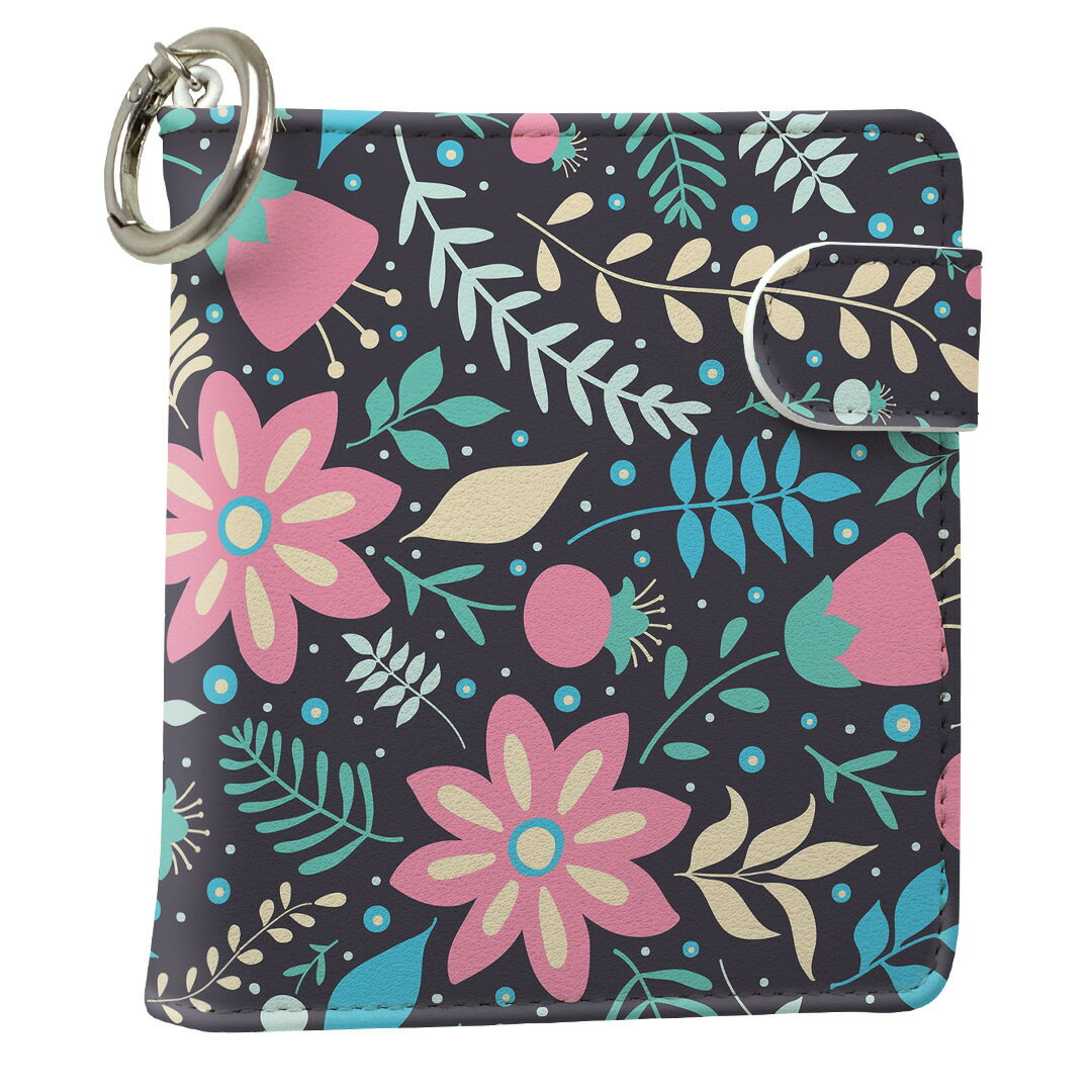 「宅配便専用」iQOS アイコス 専用 レザーケース 従来型 / 新型 2.4PLUS スクエア 手帳型 両対応 タバコ ケース カバー 合皮 クリーナー 収納 アイコスケース デザイン 006252 フラワー 革 iqos005nb