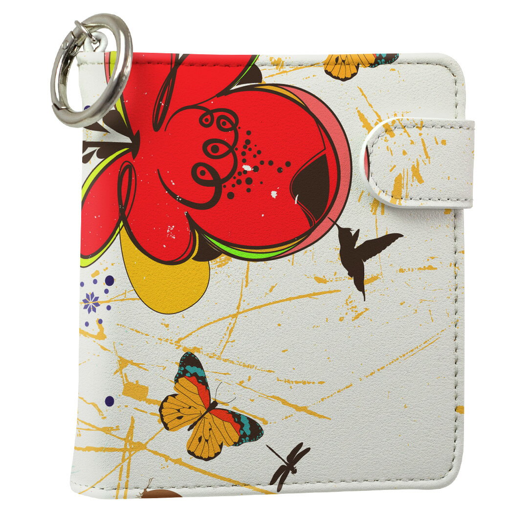 「宅配便専用」iQOS アイコス 専用 レザーケース 従来型 / 新型 2.4PLUS スクエア 手帳型 両対応 タバコ ケース カバー 合皮 クリーナー 収納 アイコスケース デザイン 007596 フラワー 革 iqos005nb