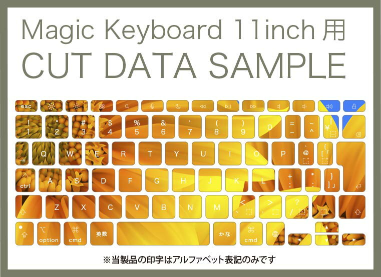 Magic Keyboard 専用 iPadPro11inch 13inch(M4) 2024 第5世代 対応 キーボード用スキンシール キートップ ステッカー アイパッド ノートパソコン アクセサリー 保護 020806 マスクデザイン 宇宙 惑星 ひまわり　001397