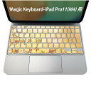 Magic Keyboard 専用 iPadPro11inch 13inch(M4) 2024 第5世代 対応 キーボード用スキンシール キートップ ステッカー アイパッド ノートパソコン アクセサリー 保護 020806 マスクデザイン 宇宙 惑星 紅葉 オレンジ 秋 002625