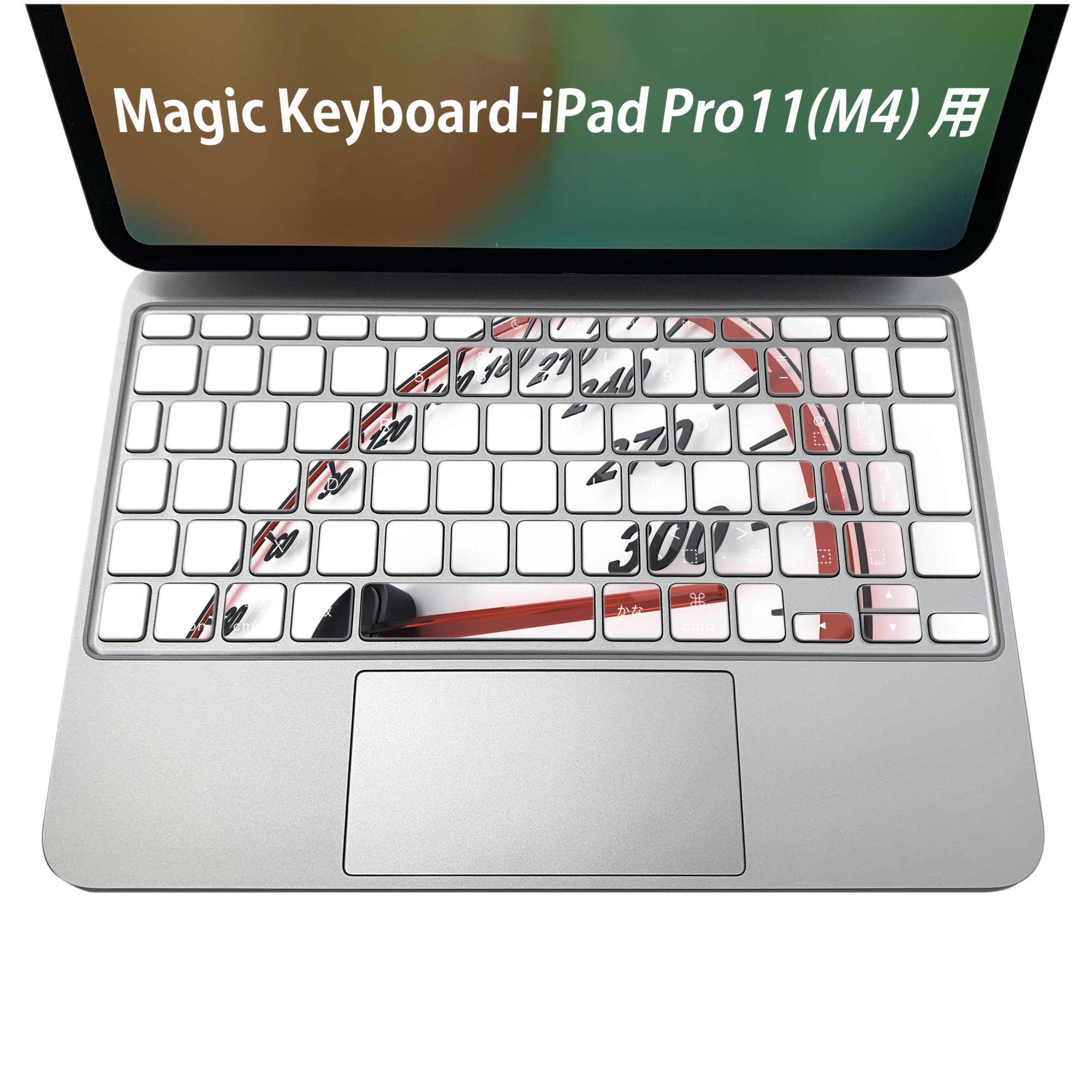 商品特徴・貼るだけでおしゃれに簡単着せ替え、iPadPro11・13（M4）Magic Keyboard KeyTop &nbsp; 全面デザインスキンシール！組み合わせ自由に選べるセット売り！・高精細プリントで写真と遜色がない仕上がり！ ...