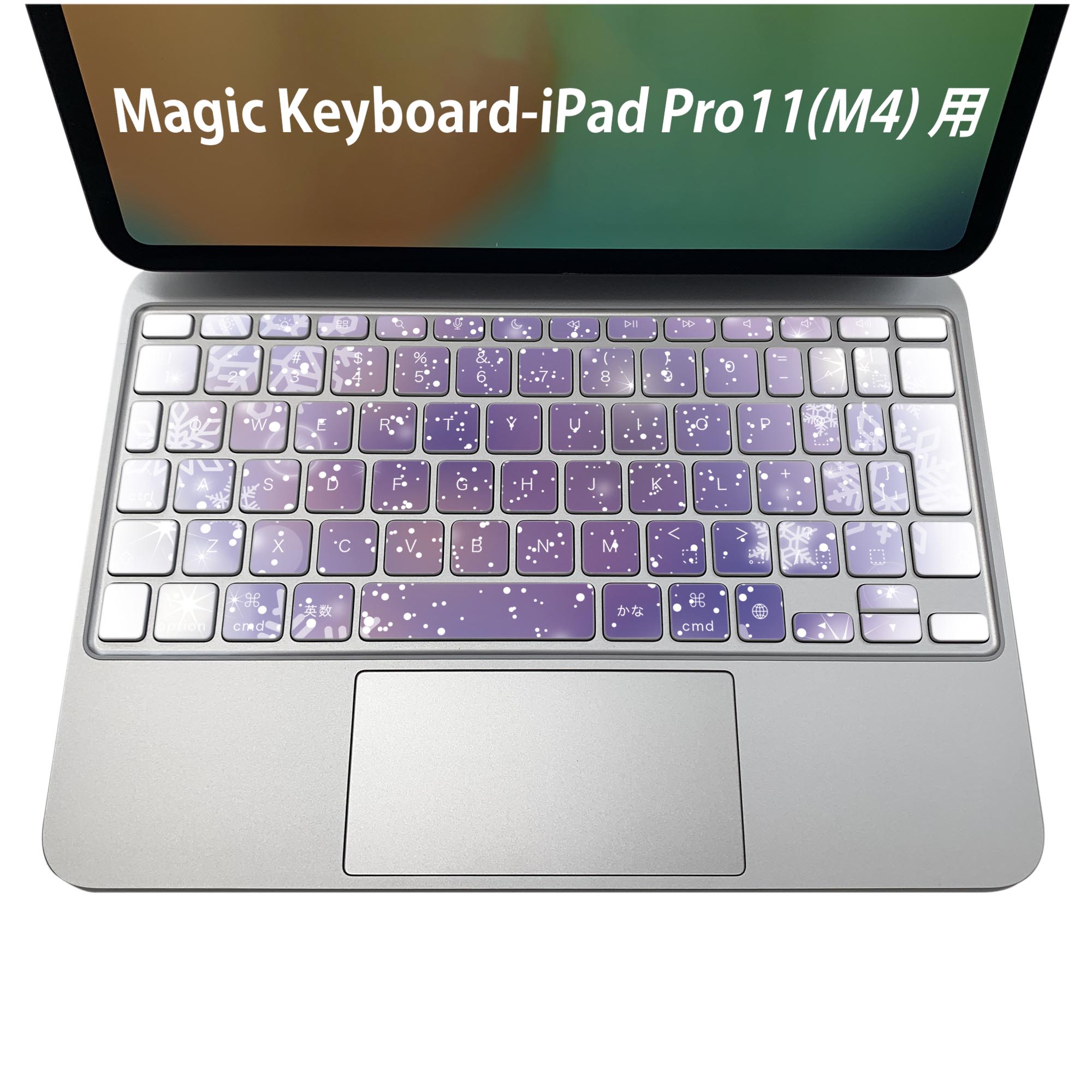 Magic Keyboard 専用 iPadPro11inch 13inch(M4) 2024 第5世代 対応 キーボード用スキンシール キートップ ステッカー アイパッド ノー..