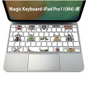 Magic Keyboard 専用 iPadPro11inch 13inch(M4) 2024 第5世代 対応 キーボード用スキンシール キートップ ステッカー アイパッド ノートパソコン アクセサリー 保護 020806 マスクデザイン 宇宙 惑星 虫 昆虫 テントウムシ 013485