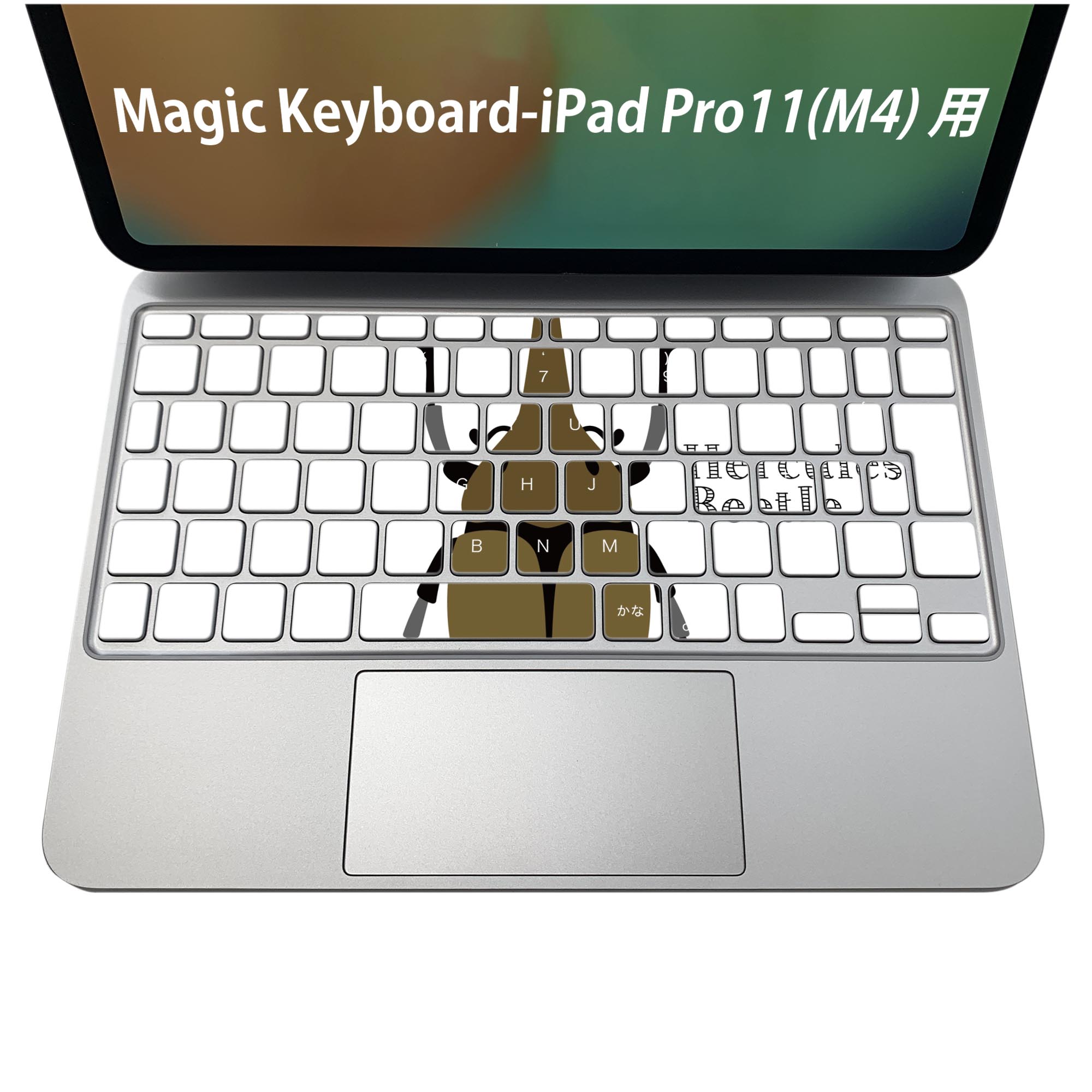Magic Keyboard 専用 iPadPro11inch 13inch(M4) 2024 第5世代 対応 キーボード用スキンシール キートップ ステッカー アイパッド ノートパソコン アクセサリー 保護 020806 マスクデザイン 宇宙 惑星 昆虫　虫　カブトムシ　　017772