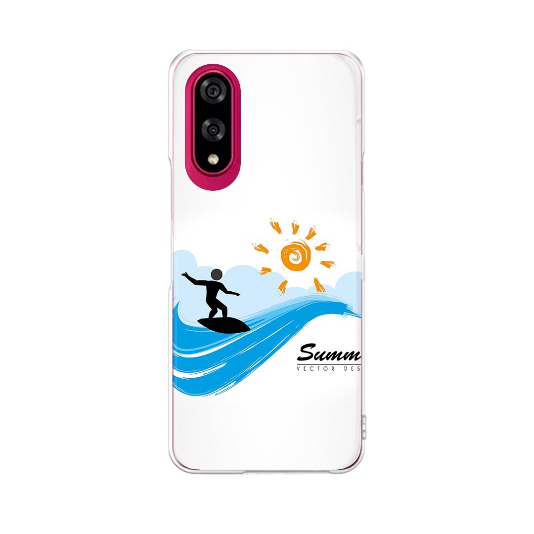 Rakuten - BASIO active3 KYG04 ベイシオ アクティブ3 用 kyg04 ケース カバー ハードケース 003619 サーフィン　海　イラスト