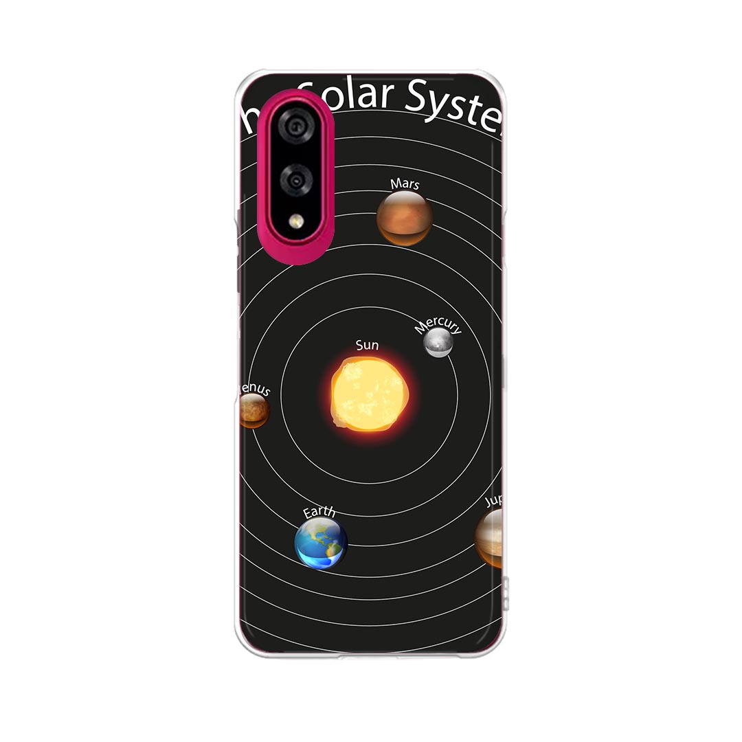 BASIO active3 KYG04 ベイシオ アクティブ3 用 kyg04 ケース カバー ハードケース 033439 solar system 太陽系