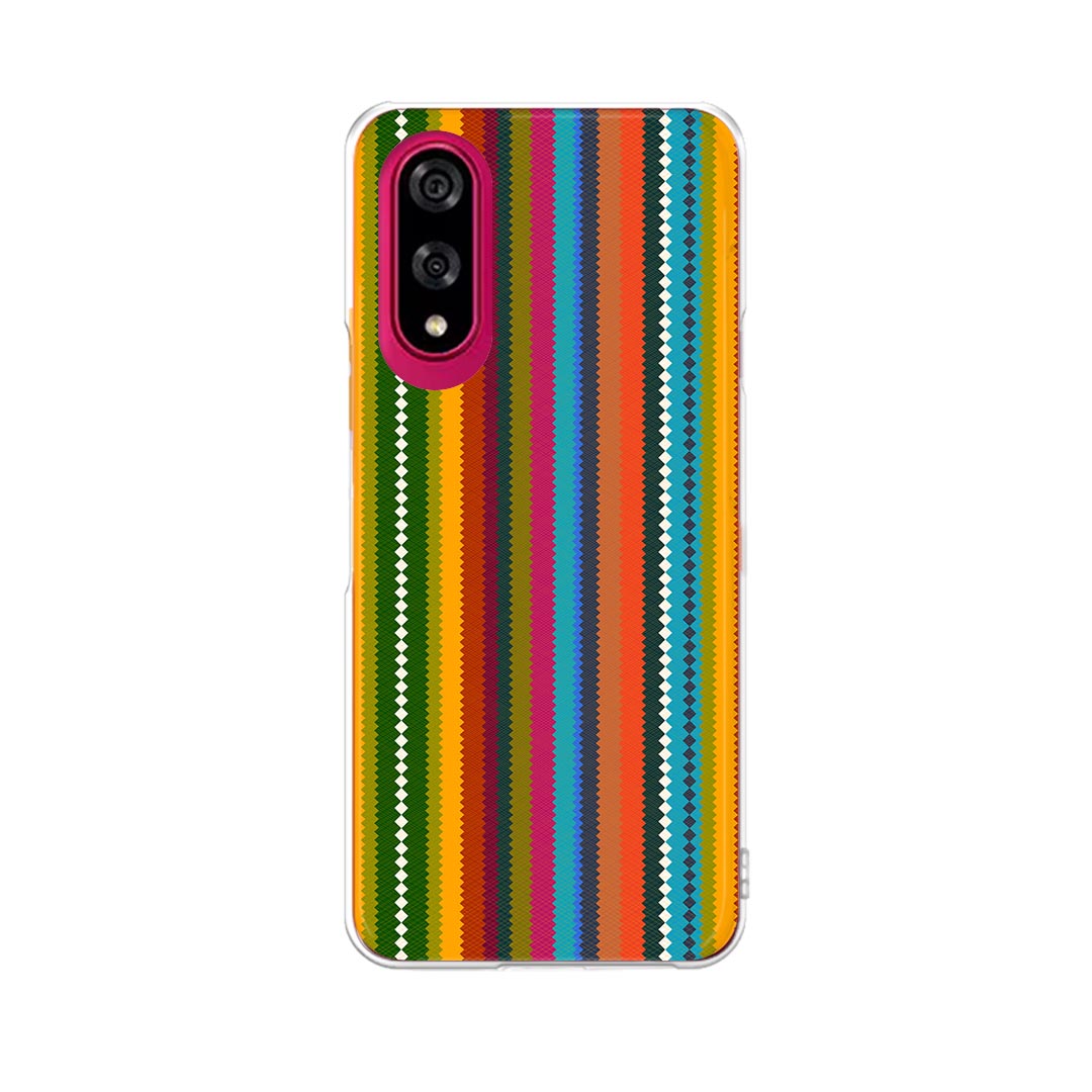 Mobile Phone - BASIO active3 KYG04 ベイシオ アクティブ3 用 kyg04 ケース カバー ハードケース 007780 ストライプ　模様　カラフル